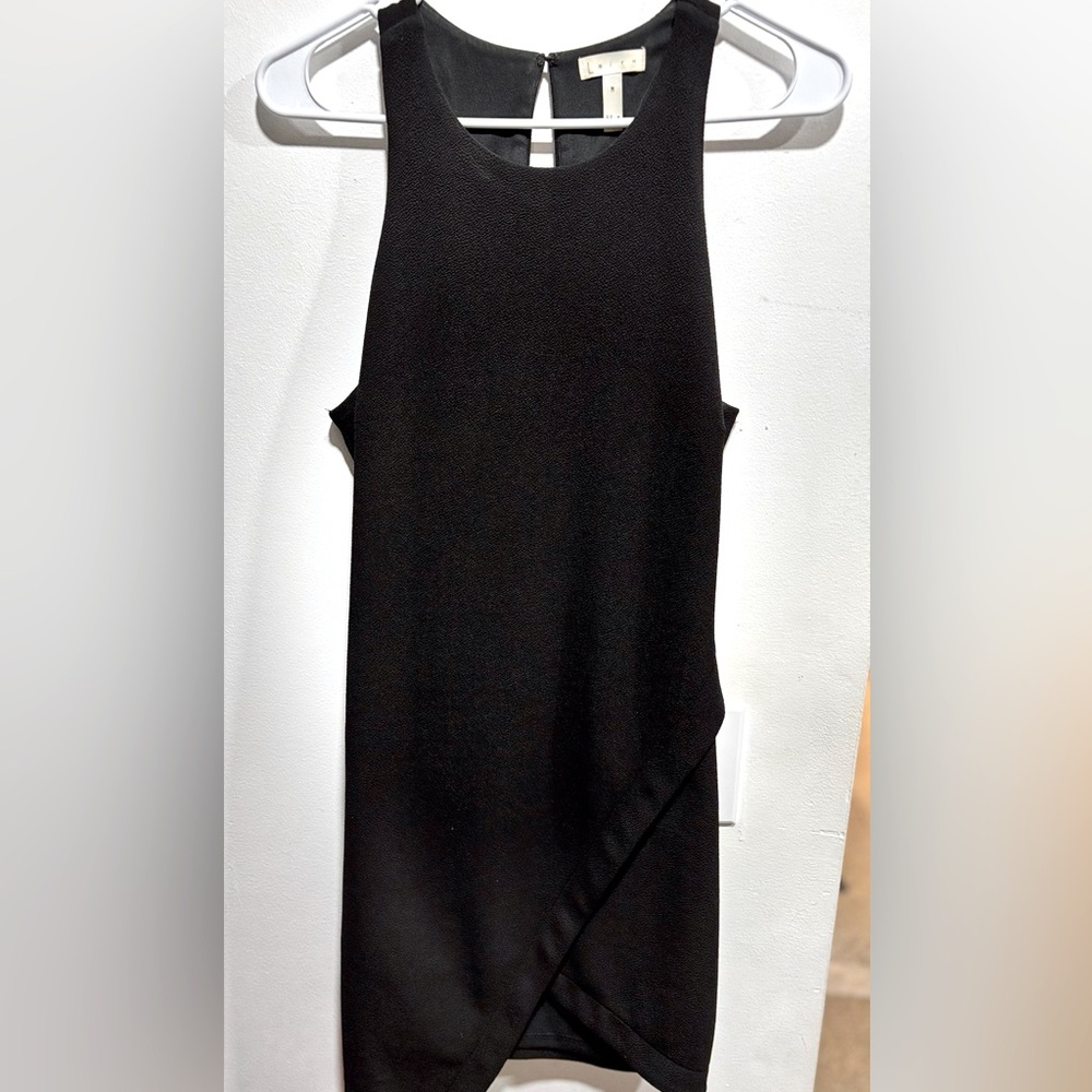 Black Leith stretch tank crepe dress